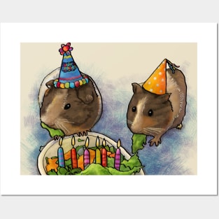 Piggy Power -Guinea Pig Birthday Party Posters and Art